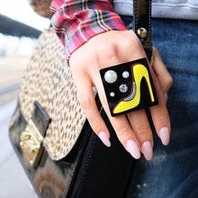 Carica l'immagine nel visualizzatore di Gallery, ANELLO TACCO 12 GIALLO - malikaforhappypeople