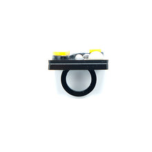 Carica l'immagine nel visualizzatore di Gallery, ANELLO TACCO 12 GIALLO SCURO - malikaforhappypeople