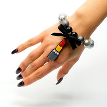 Carica l'immagine nel visualizzatore di Gallery, BRACCIALE LIPSTICK GIALLO - malikaforhappypeople