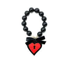 Carica l'immagine nel visualizzatore di Gallery, BRACCIALE LOVE LOCKED ROSSO - malikaforhappypeople