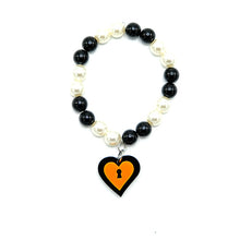 Load image into Gallery viewer, BRACCIALE MINI LOVE LOCKED ARANCIO - malikaforhappypeople