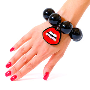 BRACCIALE KISS ROSSO - malikaforhappypeople