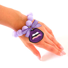 Carica l&#39;immagine nel visualizzatore di Gallery, BRACCIALE KISS VIOLA  - malikaforhappypeople
