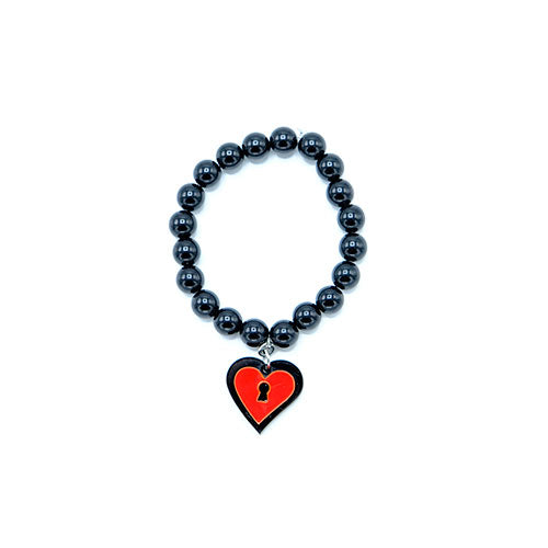 BRACCIALE MINI LOVE LOCKED NERO - malikaforhappypeople