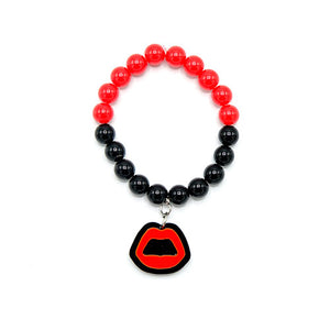 BRACCIALE MINI KISS ROSSO - malikaforhappypeople