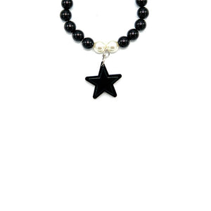 BRACCIALE MINI STAR NERO - malikaforhappypeople