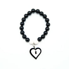 Carica l&#39;immagine nel visualizzatore di Gallery, BRACCIALE MINI LOVE LOCKED BIANCO - malikaforhappypeople
