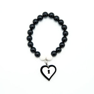 BRACCIALE MINI LOVE LOCKED BIANCO - malikaforhappypeople