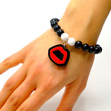 Carica l&#39;immagine nel visualizzatore di Gallery, BRACCIALE MINI KISS NERO - malikaforhappypeople
