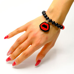 BRACCIALE MINI KISS ROSSO - malikaforhappypeople