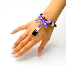 Carica l&#39;immagine nel visualizzatore di Gallery, BRACCIALE LIPSTICK VIOLA - malikaforhappypeople
