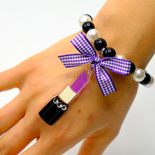 Carica l&#39;immagine nel visualizzatore di Gallery, BRACCIALE LIPSTICK VIOLA - malikaforhappypeople
