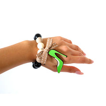 Load image into Gallery viewer, BRACCIALE TACCO 12 VERDE - malikaforhappypeople
