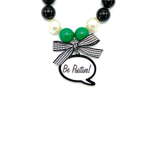 BRACCIALE CARTOON VERDE BE POSITIVE - malikaforhappypeople