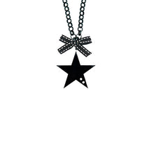 Carica l&#39;immagine nel visualizzatore di Gallery, COLLANA STAR BABY NERO - malikaforhappypeople
