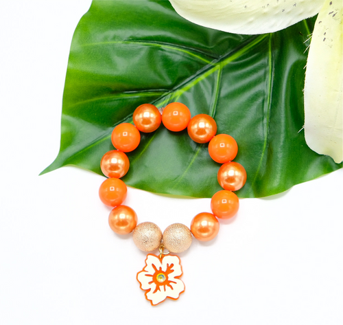 BRACCIALE HAWAII ARANCIO (+ varianti) - malikaforhappypeople