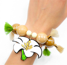 Carica l&#39;immagine nel visualizzatore di Gallery, BRACCIALE CALLA NAPPINE - malikapeople
