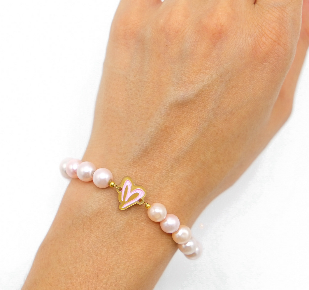 BRACCIALE-CAVIGLIERA MY LOVE PERLE