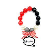 Carica l&#39;immagine nel visualizzatore di Gallery, BRACCIALE CARTOON LIFE IS NOW - malikaforhappypeople
