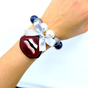 BRACCIALE KISS BORDEAUX - malikaforhappypeople