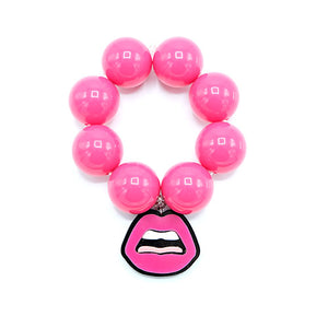 BRACCIALE MAXI KISS FUCSIA - malikaforhappypeople