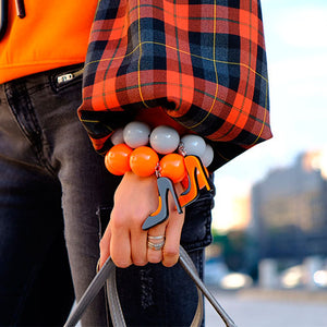 BRACCIALE MAXI TACCO 12 ARANCIO - malikaforhappypeople