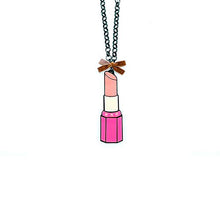 Load image into Gallery viewer, COLLANA LIPSTICK MARRONE - malikaforhappypeople
