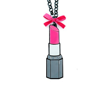 Carica l&#39;immagine nel visualizzatore di Gallery, COLLANA LIPSTICK FUCSIA - malikaforhappypeople
