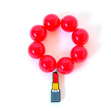 Load image into Gallery viewer, BRACCIALE MAXI LIPSTICK GIALLO - malikaforhappypeople
