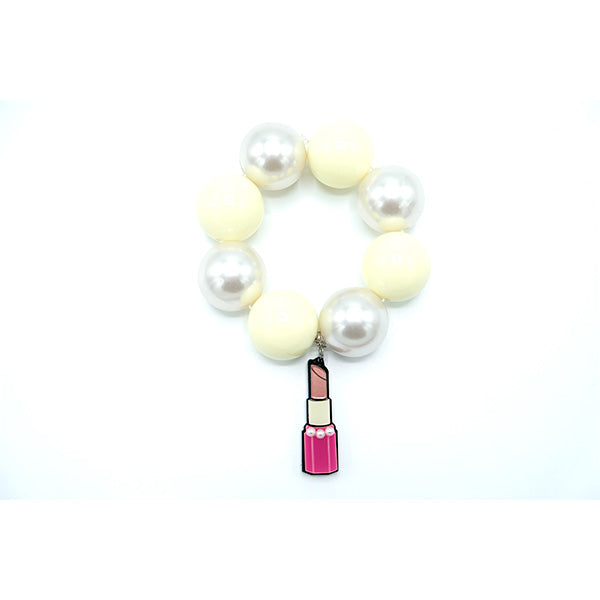 BRACCIALE MAXI LIPSTICK MARRONE - malikaforhappypeople