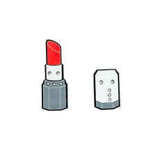 Carica l&#39;immagine nel visualizzatore di Gallery, CHARMS LIPSTICK GRIGIO - malikaforhappypeople
