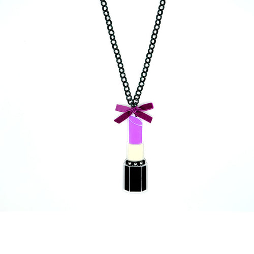 COLLANA LIPSTICK VIOLA - malikaforhappypeople