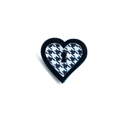 ANELLO LOVE LOCKED PIED DE POULE - malikaforhappypeople