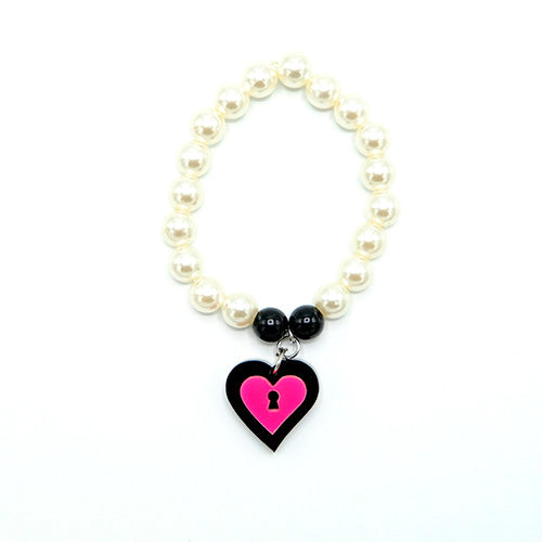 BRACCIALE MINI LOVE LOCKED FUCSIA  - malikaforhappypeople