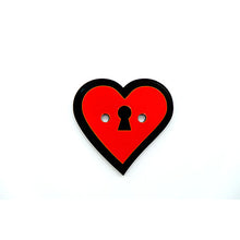 Load image into Gallery viewer, CHARM LOVE LOCKED ROSSO  - malikaforhappypeople
