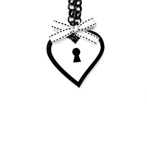 COLLANA BABY LOVE LOCKED BIANCO - malikaforhappypeople