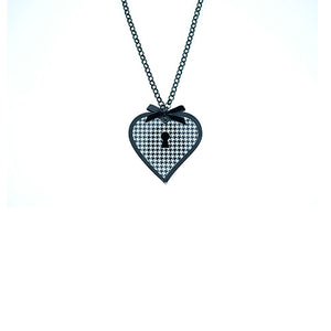 COLLANA LOVE LOCKED PIED DE POULE - malikaforhappypeople