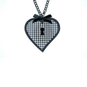 COLLANA LOVE LOCKED PIED DE POULE - malikaforhappypeople